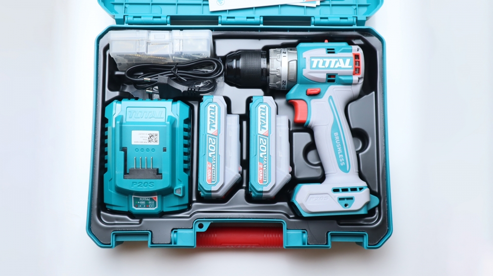 máy khoan búa không chổi than dùng pin Lithium Ion 20V