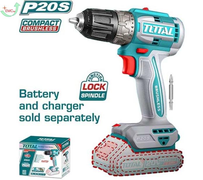 Máy khoan không chổi than dùng pin 20V (không kèm pin sạc)