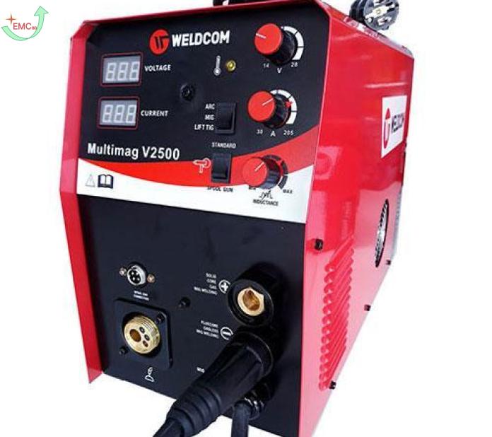 Máy hàn bán tự động Multimag V2500 - (220V,  hàn dây lõi thuốc không cần  khí/Que/CO2), cuộn 5Kg và  15 Kg.