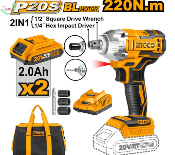  Máy siết vít, bulong dùng pin 20V