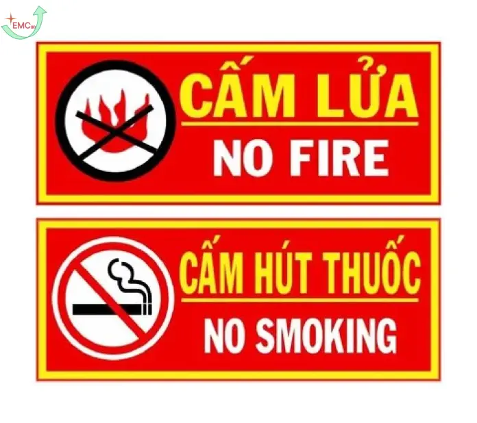 Bảng cấm lửa cấm thuốc tôn