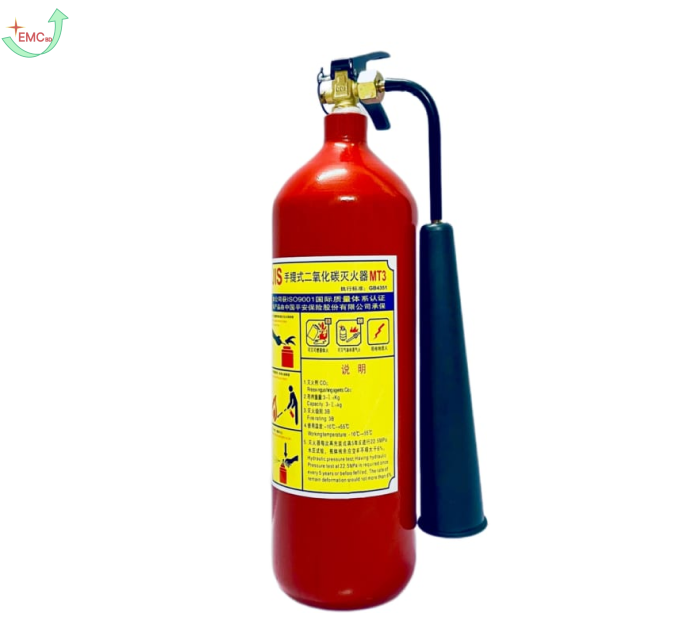 Bình chữa cháy 3kg khí CO2 – MT3