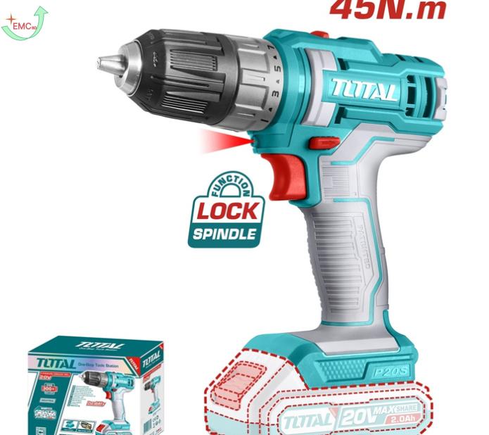  Máy khoan pin 20V (không kèm  pin & sạc)