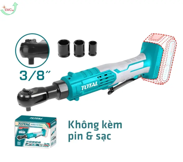 Máy siết buloong góc dùng pin 20V  (không kèm pin & sạc)