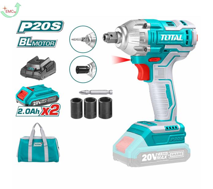  Máy siết vít và siết buloong dùng pin 20V