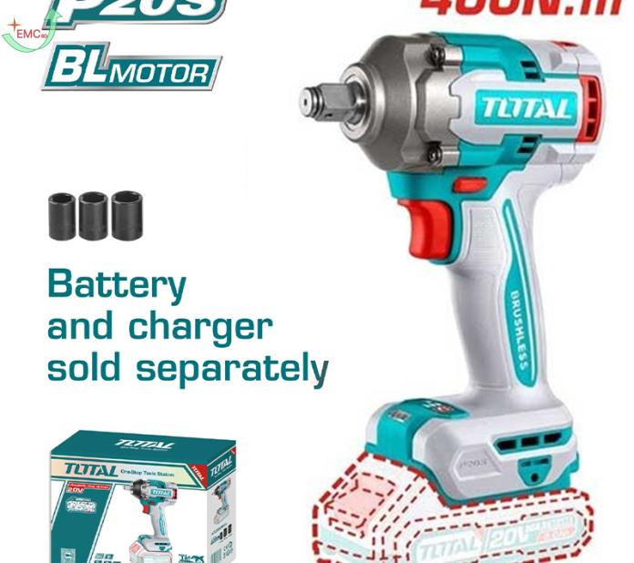  Máy siết buloong không chổi than dùng pin Lithium-Ion  20V (không kèm pin &  sac)