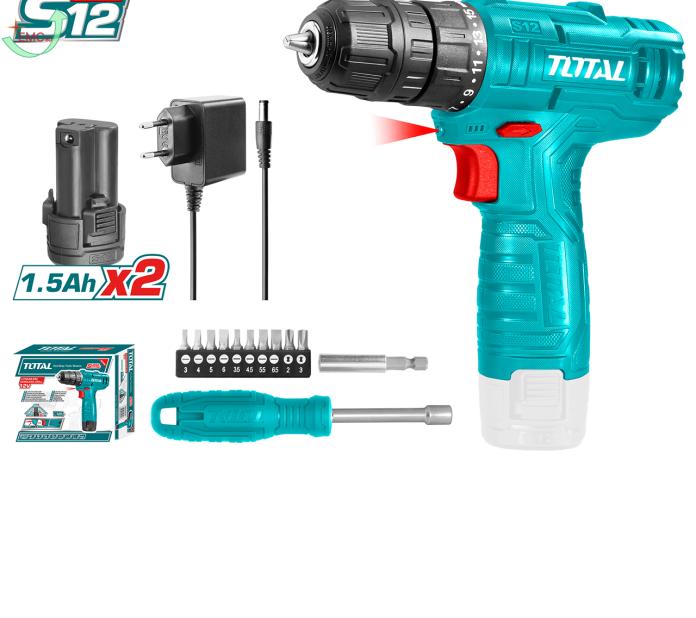 Bộ máy khoan TDLI12415 dùng pin 12V và tua vít 