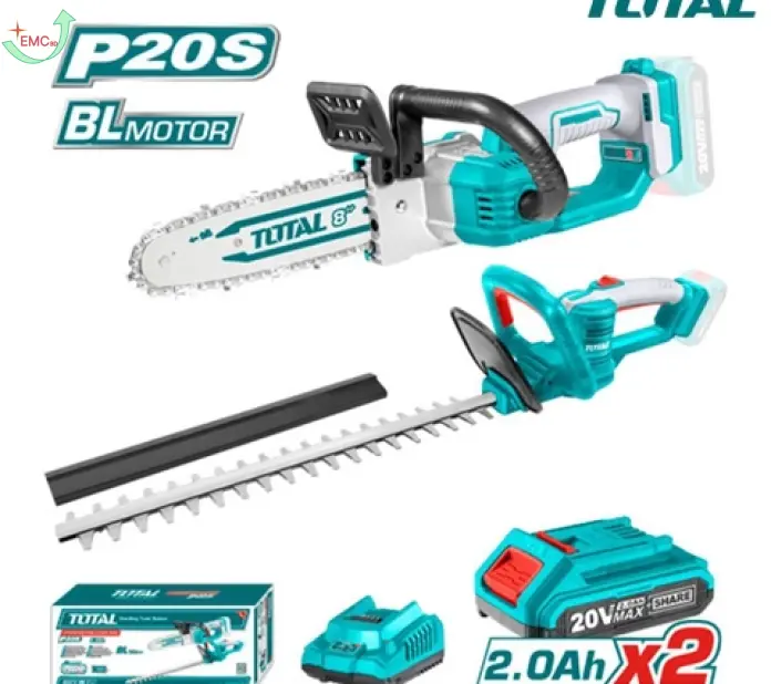  Bộ combo máy cưa xích TGSLI20851 & máy cắt hàng rào THTLI20018