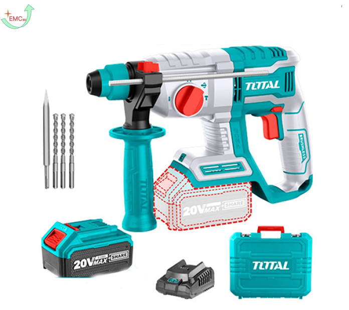 Máy khoan đục dùng pin 20V total TRHLI202081