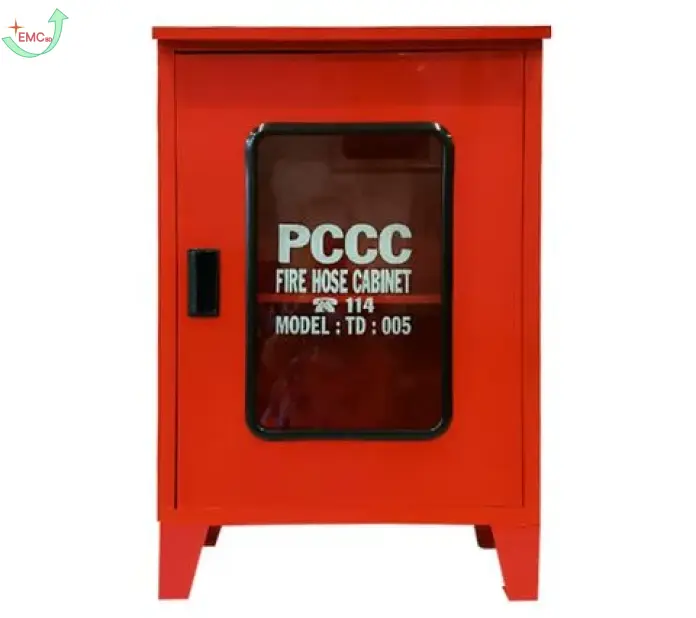  Tủ chữa cháy ngoài trời 500x700x220 có chân mái xéo
